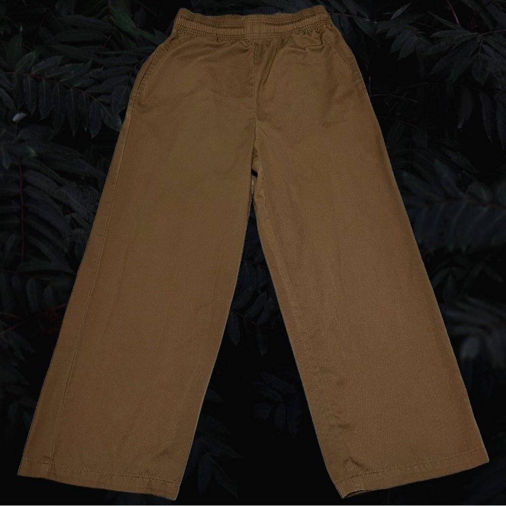 Cookman’s Wide Leg Brown Chef Pants -Medium